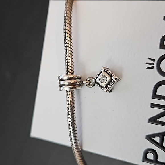 Pandora CZ Dangle charm, retired - Picture 1 of 12